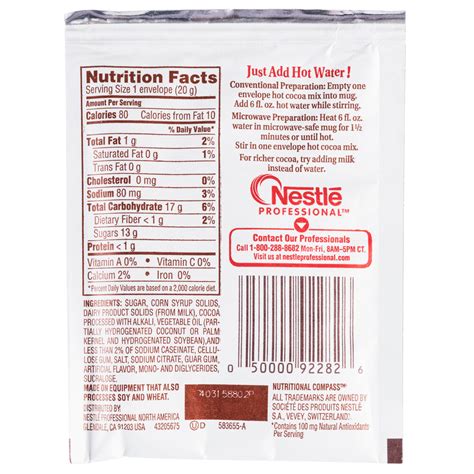 Nestle Dark Hot Chocolate Mix Box