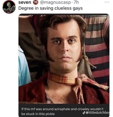 Pin By Roxy On Ofmd Fandom Memes Good Omens Book Gay