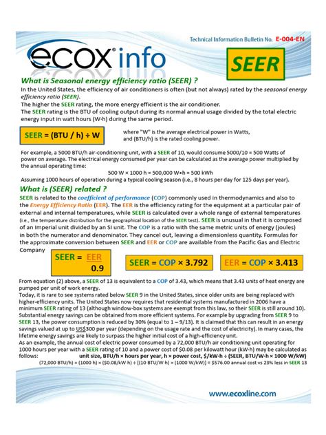 how to calculate seer