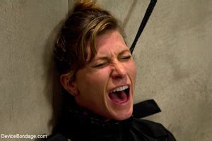 Brunette Bound And Chained Gets Clipped And Pegged Plus XXX Dessert