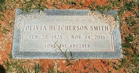 Olivia Ila Hutcherson Smith Webster Find A Grave Memorial