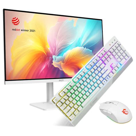 1080P White Gaming Setup Bundle with Performance PC and Essentials
