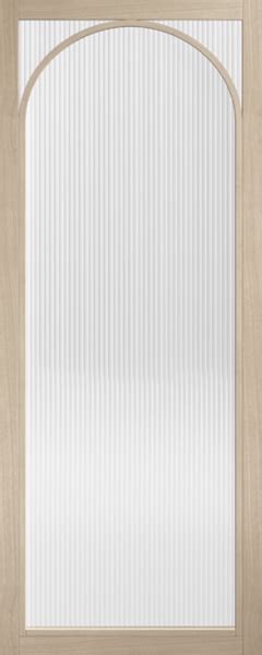 Melrose Blonde Oak Reeded Glazed Next Door Doors