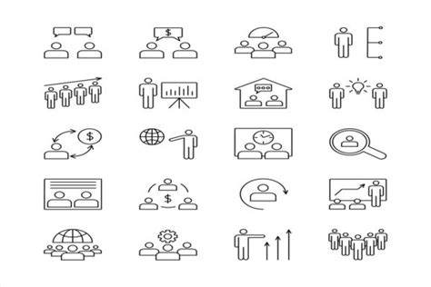 Business People Icons Graphic By Tartila Stock Creative Fabrica