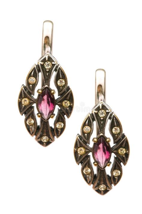 Pair of earrings stock photo. Image of hanging, bright - 494390