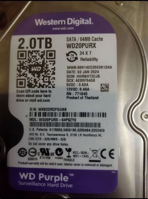 Жорсткий диск HDD Western digital WD Purple 500Gb, 1TB, 2TB, 3TB, 4TB ...