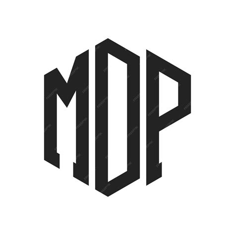 premium vector mdp logo design initial letter mdp monogram logo
