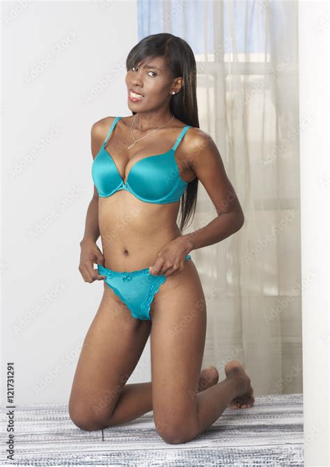 Beautiful African American Lingerie Model Photos Adobe Stock