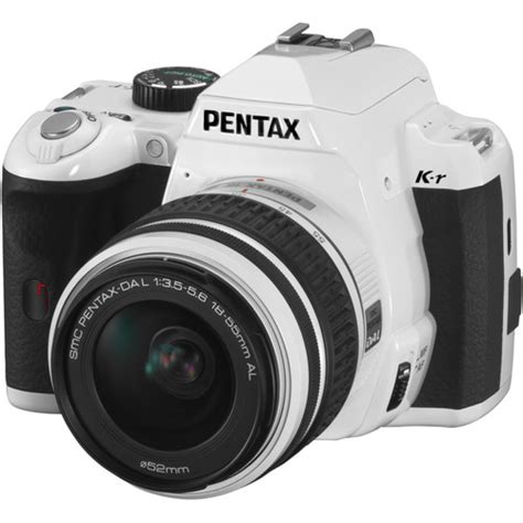 Pentax K R Digital Slr Camera With 18 55mm Zoom Lens White