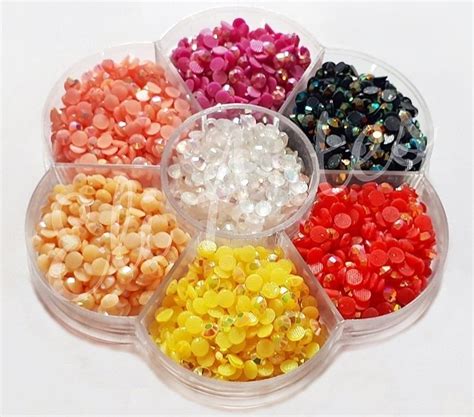 Estojo Strass Nude AB Tam 4mm Comprar Em Eli Artes