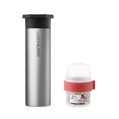 Jual Lock Lock Hot Cool Hero Tumbler Locknlock Two Way Food Container Indonesia Shopee Indonesia
