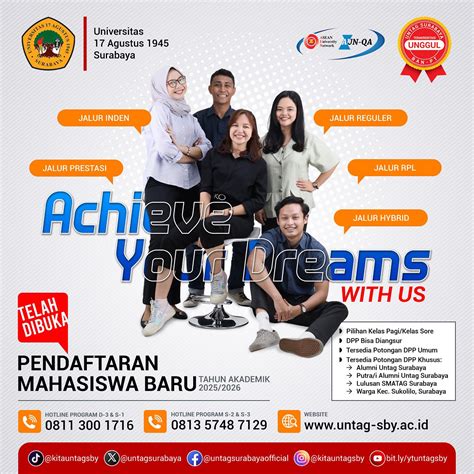 akun resmi untag surabaya atkitauntagsby instagram