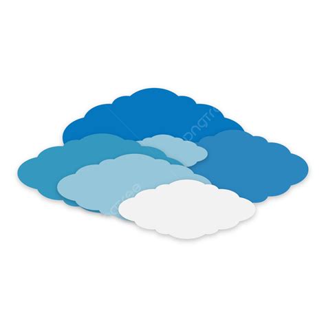 Illustration De Nuage De Couleur Bleue Png Avec Ombre Png Nuage Bleu