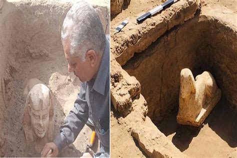 Hallan esfinge que podría representar al emperador Claudio de Egipto