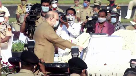 Police Commemoration Day 2020 Amit Shah Pays Tribute At National