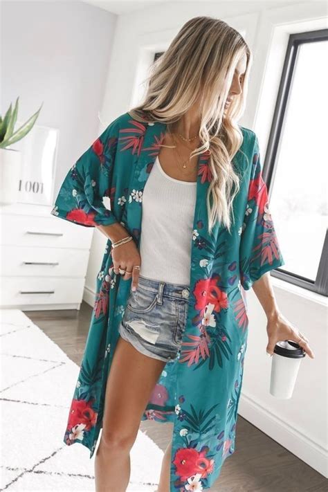 Damen S Kini Damen Kimono Cardigan Sommer Strandkleid Lang Chiffon