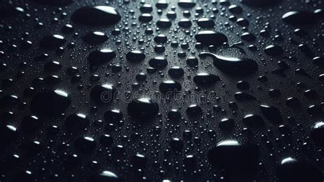 Water Droplets on a Black Background. Stock Illustration - Illustration ...