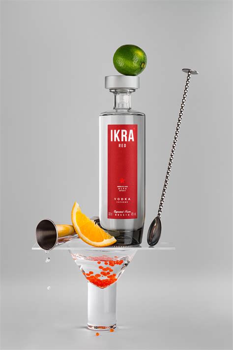 IKRA vodka adv on Behance