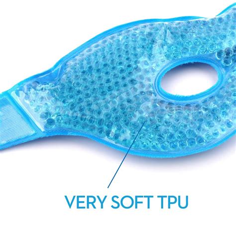 Hot Selling Innovative Reusable Gel Beads Eye Mask Provides Both Ice Or Heat Pain Relief And