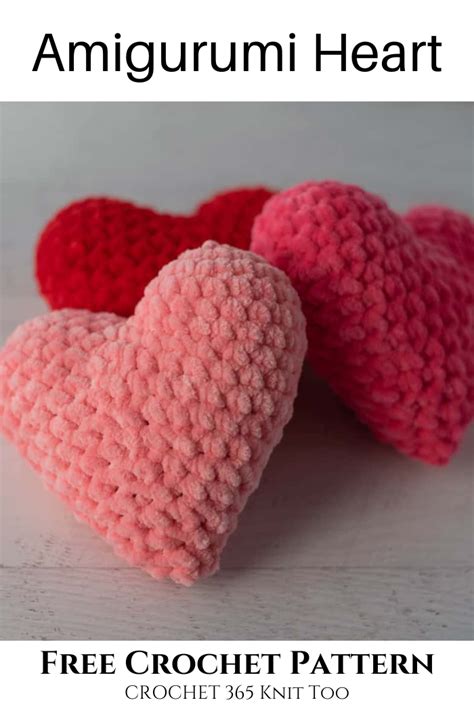 Amigurumi Heart Crochet Pattern Heart Crochet Pdf Pattern Crochet