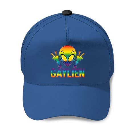 LGBT Pride Gaylien Gay Alien Month Human Rights Proud Ally Queer LGBTQ Baseball Caps Sold By
