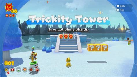 Trickity Tower Five Cat Shine Shards Location Bowser S Fury YouTube