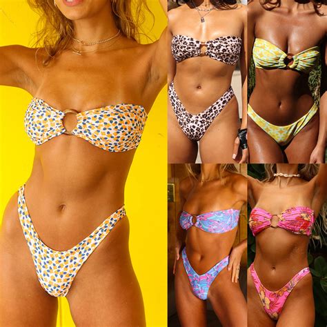Brownm New Swimsuit Woman Sexy Bikini Women Adult Chest Swimsuit Bikini