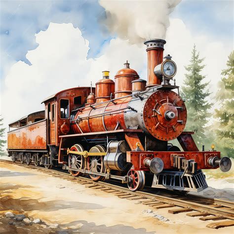 Premium AI Image | Classic Wooden Toy Train Vintage Nostalgia