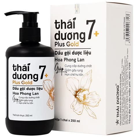 Dầu gội dược liệu Thái Dương 7 Plus Gold dành cho tóc gàu, ngứa, rụng ...
