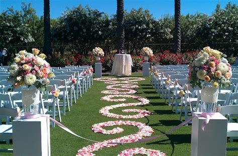 rose petal aisle runner for outdoor wedding ceremonies romantic