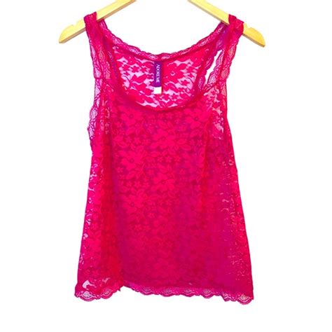Adore Me Intimates Sleepwear Sexy Sheer Adore Me Floral Lace Hot Pink Cami Poshmark
