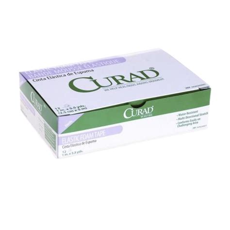 Curad Elastic Foam Tape 2 3 Inch Non260602 Non260603 Vitality Medical