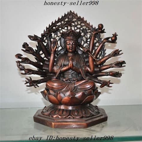 Tibet Buddhism Bronze Arms Avalokiteshvara Kwan Yin Guanyin