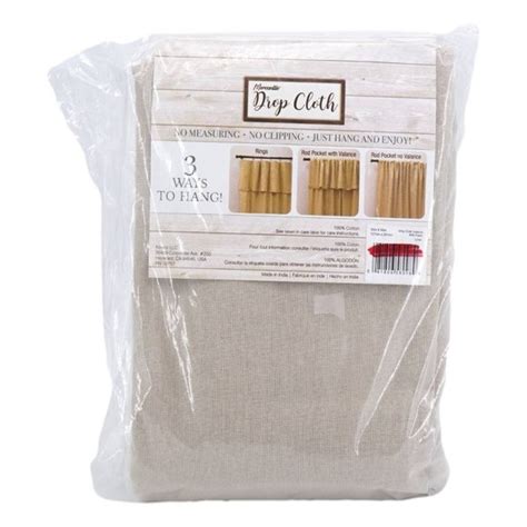 Mercantile Accents Mercantile Drop Cloth Brown Curtains 5x95 Window