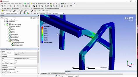 Tutorial Mesa solidworks Ansys Simulación analisis estatico YouTube