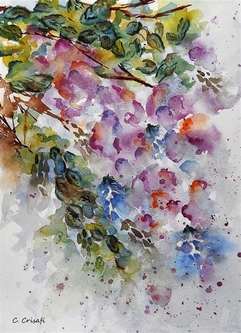 Wisteria 2 Painting By Carol Crisafi Fine Art America