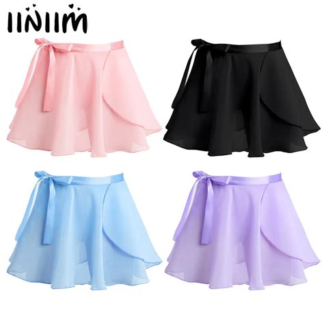 Ballet Dance Skirts For Kids Girls Dance Basic Classic Chiffon Mini