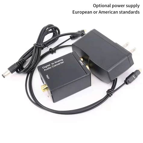 Ltimas Anal Gico Para Conversor ADC Digital Coaxial Ptico RCA Toslink Adaptador De Udio Som