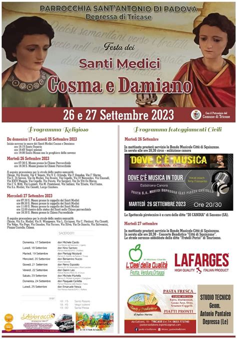 Tricase Le Festa Dei Santi Medici Cosma E Damiano Apulianblogger