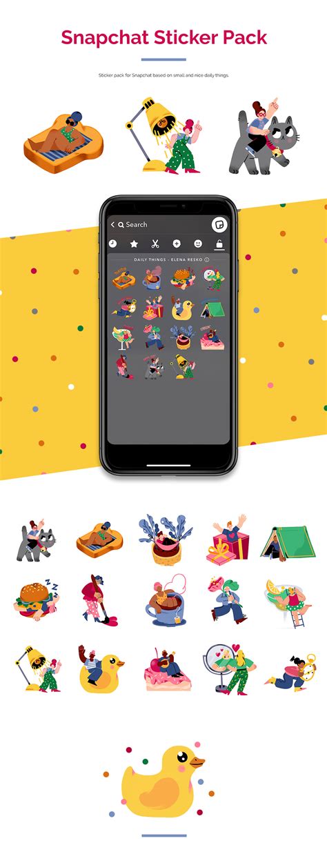 Snapchat Sticker Pack on Behance