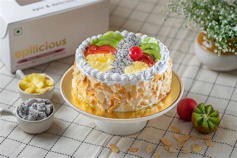 Fresh Exotic Fruit Cake Epilicious