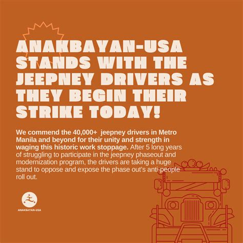 No to Jeepney Phaseout! Yes to Pro-People modernization! — Anakbayan USA