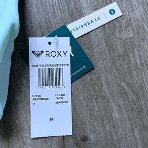 Roxy Swim Roxy Palm Tree Dreams Reversible Elongated Triangle Bikini Top Poshmark