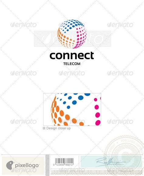 telecom logo  vector abstract