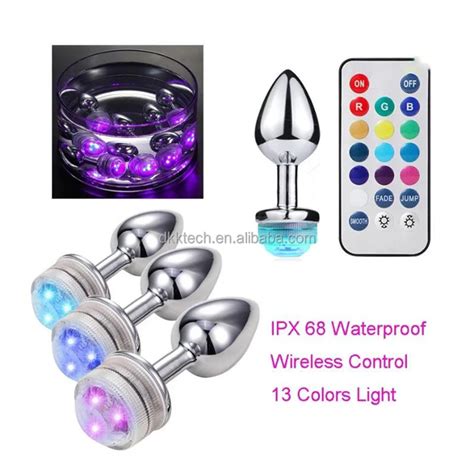 Remote Control Flashing Light Color Changing And Colorful Anal Butt