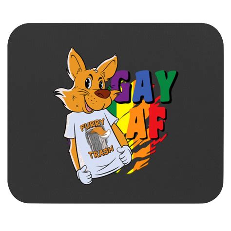 LGBT Pride Gay AF LGBTQ Furries Fursuit Fursona Fox Furry Fandom Mouse Pads Sold By Trungshop