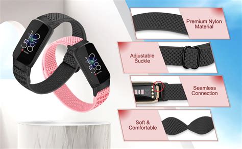 Huamanlou Pack Elastic Sport Bands Compatible With Fitbit Luxe Bands