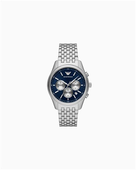 Chronograph Stainless Steel Watch | Emporio Armani