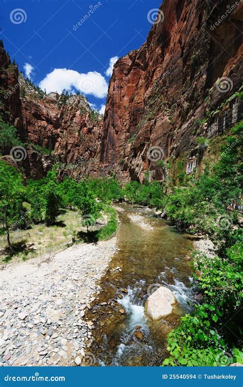 The View of Canyon Junction at Zion Stock Photo - Image of adventure ...