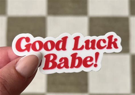 Good Luck Babe Chappell Roan Sticker Etsy